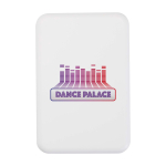 Magnetische Wireless-Powerbank aus recyceltem Kunststoff 5.000 mAh farbe weiß