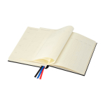 A5-Tagesplaner mit Hardcover aus recyceltem Kunststoff farbe schwarz dritte Ansicht