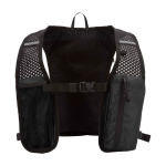 Wasserfeste, reflektierende Laufweste mit Trinksystem farbe schwarz zweite Vorderansicht