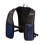Wasserfeste, reflektierende Laufweste mit Trinksystem farbe marineblau