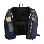 Wasserfeste, reflektierende Laufweste mit Trinksystem farbe marineblau zweite Ansicht