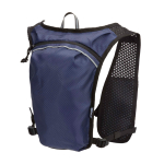 Wasserfeste, reflektierende Laufweste mit Trinksystem farbe marineblau dritte Ansicht