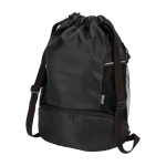 Sporttasche aus recyceltem, wasserdichtem Stoff mit Schuhfach 18 L farbe schwarz