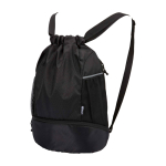 Sporttasche aus recyceltem, wasserdichtem Stoff mit Schuhfach 18 L farbe schwarz dritte Ansicht