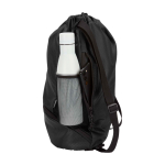Sporttasche aus recyceltem, wasserdichtem Stoff mit Schuhfach 18 L farbe schwarz Seitenansicht