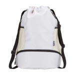 Sporttasche aus recyceltem, wasserdichtem Stoff mit Schuhfach 18 L farbe sandbraun zweite Vorderansicht
