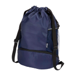 Sporttasche aus recyceltem, wasserdichtem Stoff mit Schuhfach 18 L farbe marineblau