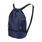 Sporttasche aus recyceltem, wasserdichtem Stoff mit Schuhfach 18 L farbe marineblau dritte Ansicht