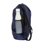 Sporttasche aus recyceltem, wasserdichtem Stoff mit Schuhfach 18 L farbe marineblau Seitenansicht