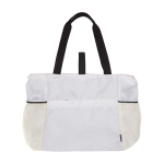 Yogatasche aus recyceltem, wasserdichtem Ripstop-Gewebe 18 L farbe sandbraun dritte Vorderansicht
