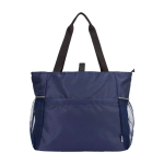 Yogatasche aus recyceltem, wasserdichtem Ripstop-Gewebe 18 L farbe marineblau zweite Vorderansicht
