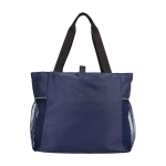 Yogatasche aus recyceltem, wasserdichtem Ripstop-Gewebe 18 L farbe marineblau zweite Rückansicht