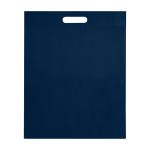 Ultrarobuste, thermoversiegelte Non-Woven-Tasche recycelt 5 L farbe marineblau dritte Vorderansicht