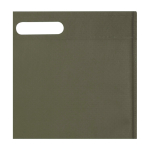 Ultrarobuste, thermoversiegelte Non-Woven-Tasche recycelt 5 L farbe dunkelgrün Detailansicht 1