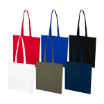Reißfeste Mehrzwecktasche aus recyceltem Non-Woven-Material 6 L farbe schwarz zweite Ansicht in verschiedenen Farben