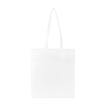 Reißfeste Mehrzwecktasche aus recyceltem Non-Woven-Material 6 L farbe weiß zweite Vorderansicht