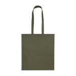 Reißfeste Mehrzwecktasche aus recyceltem Non-Woven-Material 6 L farbe dunkelgrün dritte Vorderansicht