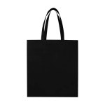 Robuste Einkaufstasche aus recyceltem Non-Woven farbe schwarz zweite Vorderansicht