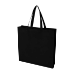 Robuste Einkaufstasche aus recyceltem Non-Woven farbe schwarz