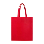 Robuste Einkaufstasche aus recyceltem Non-Woven farbe rot zweite Rückansicht