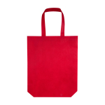 Robuste Einkaufstasche aus recyceltem Non-Woven farbe rot dritte Vorderansicht