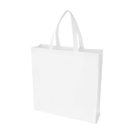 Robuste Einkaufstasche aus recyceltem Non-Woven farbe weiß