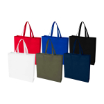 Robuste Einkaufstasche aus recyceltem Non-Woven farbe köngisblau zweite Ansicht in verschiedenen Farben