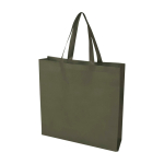 Robuste Einkaufstasche aus recyceltem Non-Woven farbe dunkelgrün