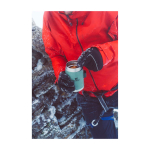 Isolierbehälter mit Besteck und Ventil-Deckel 400 ml farbe hellrosa Lifestyle-Bild 2