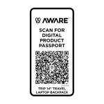 Mochila de viaje ecológica multiusos para portátil 9L 14” farbe schwarz vierte Ansicht