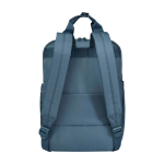 Mochila de viaje ecológica multiusos para portátil 9L 14” farbe cyan-blau zweite Rückansicht