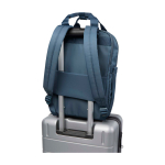 Mochila de viaje ecológica multiusos para portátil 9L 14” farbe cyan-blau zweite Ansicht