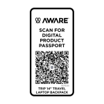 Mochila de viaje ecológica multiusos para portátil 9L 14” farbe cyan-blau vierte Ansicht