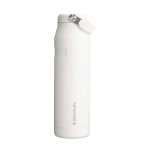 Isolierflasche mit klappbarem Trinkhalm 1.06 L Stanley IceFlow™ 2.0 farbe weiß/blau zweite Vorderansicht