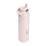 Isolierflasche mit klappbarem Trinkhalm 1.06 L Stanley IceFlow™ 2.0 farbe hellrosa Druckansicht des Logos 2