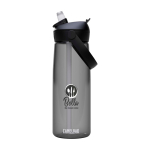 Tritan™-Flasche mit Klappstrohhalm 750 ml Camelbak® Thrive Flip farbe graphit Ansicht mit Tampondruck
