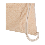 Turnbeutel aus recyceltem Sherpa mit Fronttasche 9 L farbe natürliche farbe Detailansicht 1