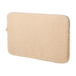 Laptop-Hülle aus recyceltem Sherpa mit Innentaschen 13” farbe natürliche farbe