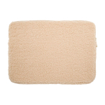 Laptop-Hülle aus recyceltem Sherpa mit Innentaschen 13” farbe natürliche farbe zweite Rückansicht