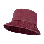 Bob-Hut aus gewaschener Baumwolle mit zeitlosem Design 245 g/m² farbe bordeaux