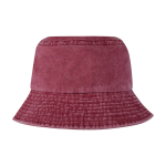 Bob-Hut aus gewaschener Baumwolle mit zeitlosem Design 245 g/m² farbe bordeaux zweite Rückansicht