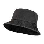 Bob-Hut aus gewaschener Baumwolle mit zeitlosem Design 245 g/m² farbe schwarz