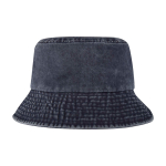 Bob-Hut aus gewaschener Baumwolle mit zeitlosem Design 245 g/m² farbe marineblau zweite Vorderansicht