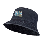 Bob-Hut aus gewaschener Baumwolle mit zeitlosem Design 245 g/m² farbe marineblau