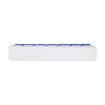 Vitamin-Organizer für morgens und abends, sieben Tage farbe blau zweite Rückansicht
