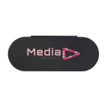 Maniküre-Set mit allen wichtigen Pflegewerkzeugen farbe schwarz Ansicht mit Tampondruck