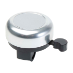 Fahrradklingel aus Aluminium und Kunststoff mit lautem Klang farbe silber