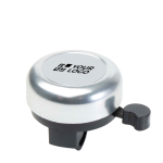 Fahrradklingel aus Aluminium und Kunststoff mit lautem Klang Ansicht mit Druckbereich