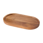 Elegante Serviertablett aus hochwertigem Akazienholz farbe holzton