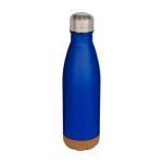 Doppelwandige Edelstahlflasche mit Korkboden 500 ml farbe köngisblau